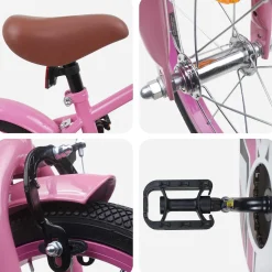 vidaXL Kinderfiets 12 Inch voor 2-4 jaar oud Lichtroze
