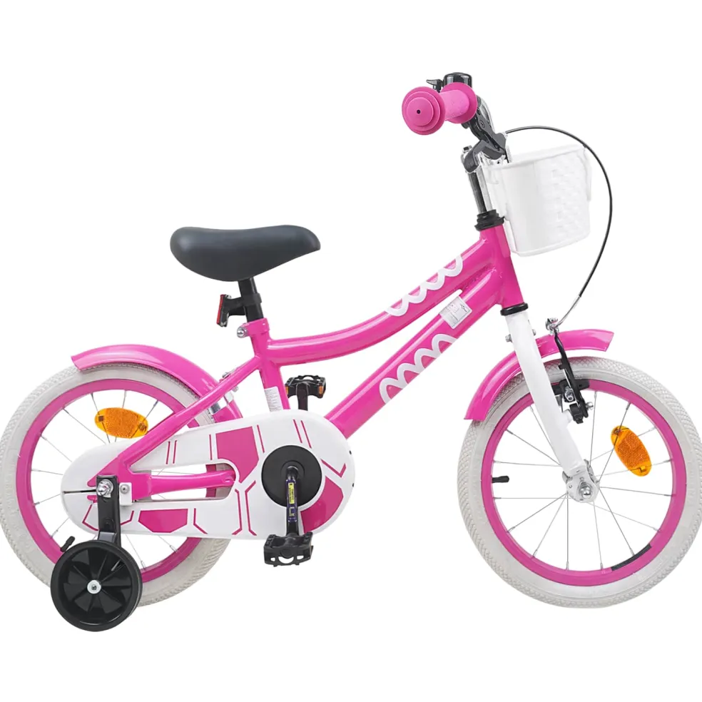 vidaXL Kinderfiets 12 Inch voor 2-4 jaar oud Roze