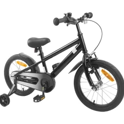 vidaXL Kinderfiets 16 Inch voor 4-6 jaar oud Zwart