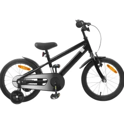 vidaXL Kinderfiets 16 Inch voor 4-6 jaar oud Zwart