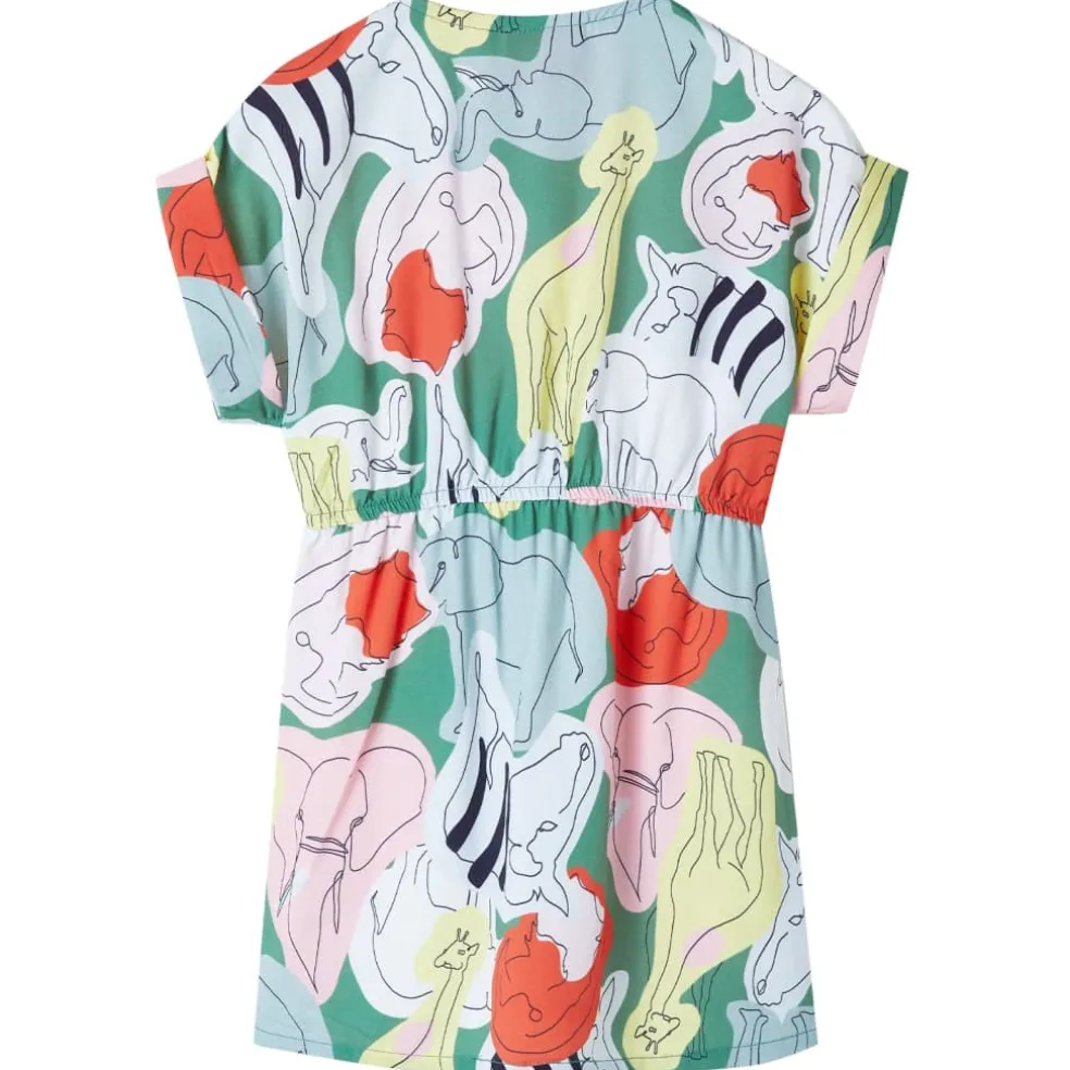 vidaXL Kinderjurk 116 groen