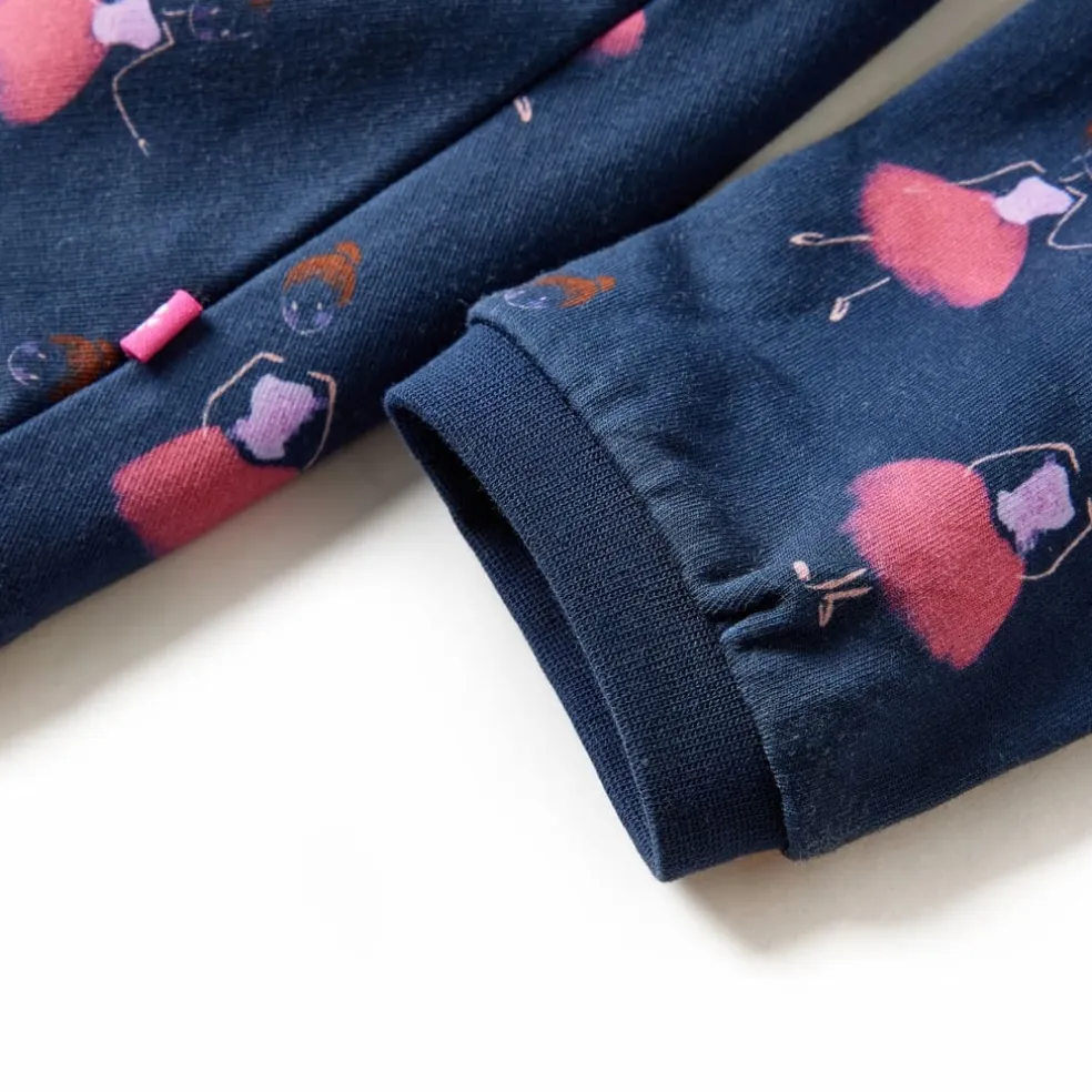 vidaXL Kinderjurk 104 marineblauw