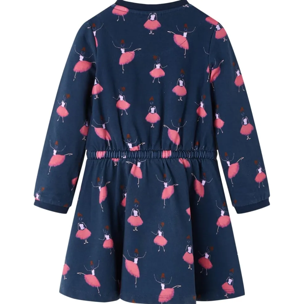 vidaXL Kinderjurk 104 marineblauw