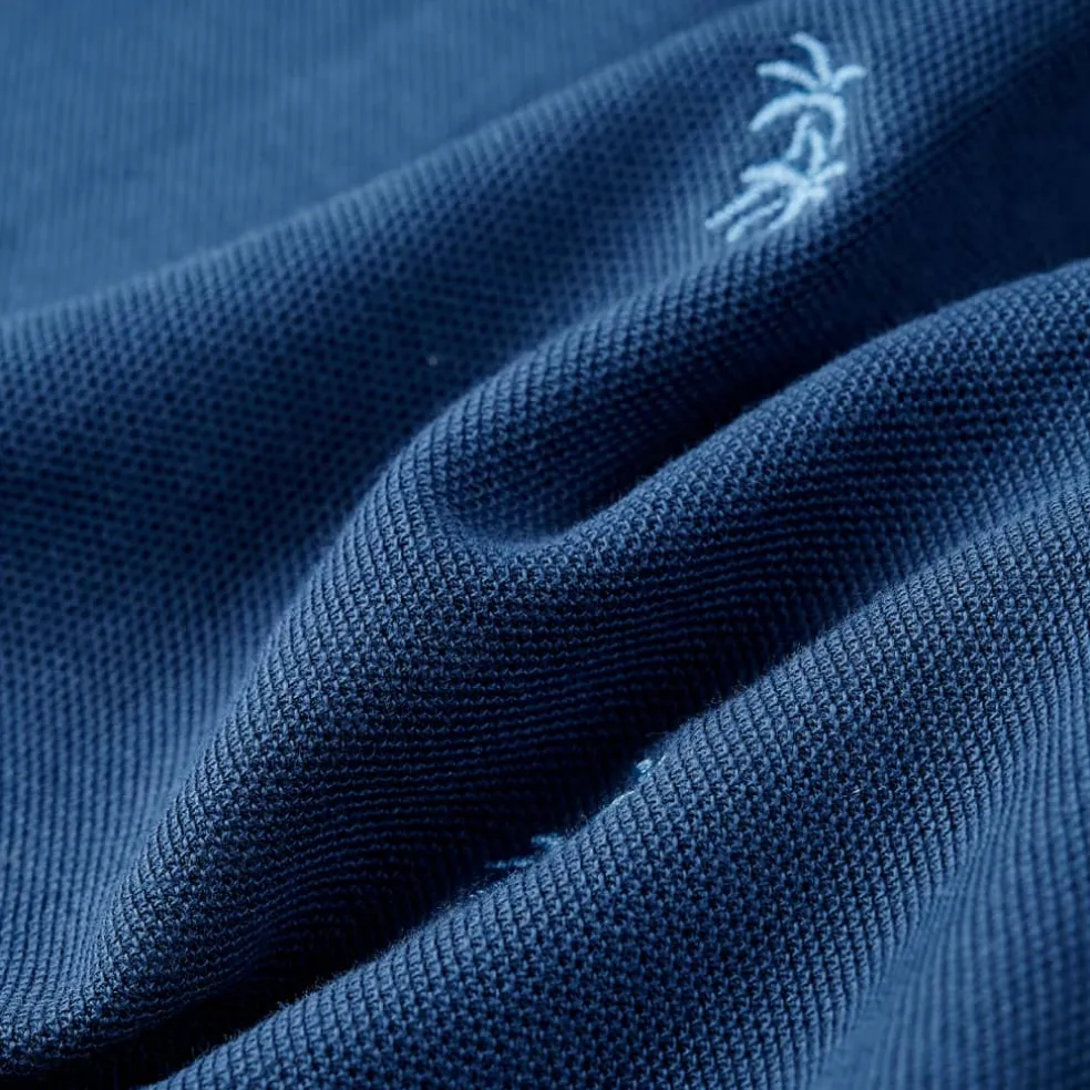 vidaXL Kinderpoloshirt 92 donkerblauw