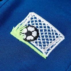 vidaXL Kinderpoloshirt 104 donkerblauw