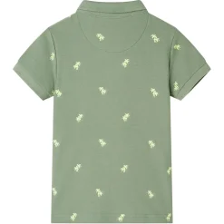 vidaXL Kinderpoloshirt 92 kakikleurig