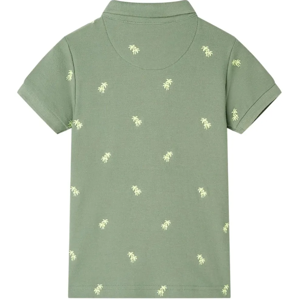 vidaXL Kinderpoloshirt 92 kakikleurig
