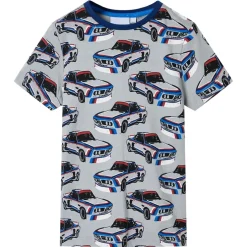 vidaXL Kinderpyjama met korte mouwen 104 grijs