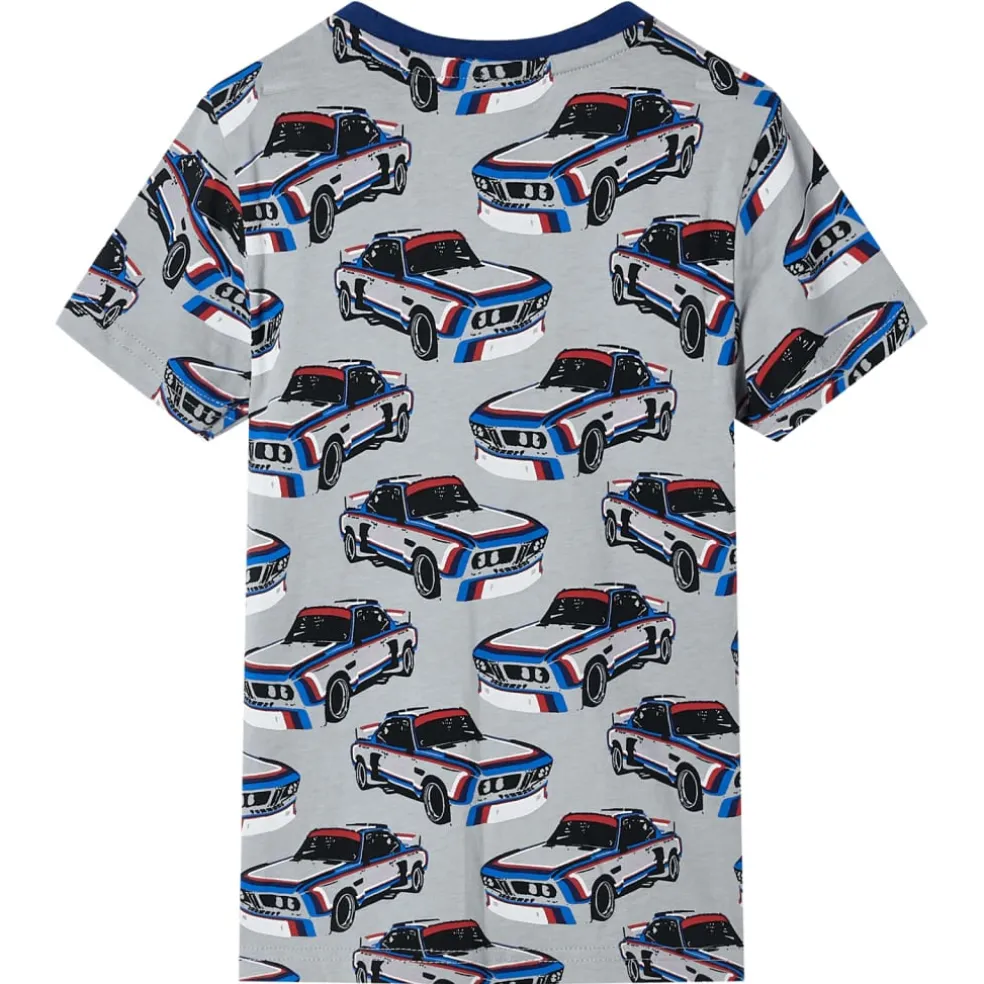vidaXL Kinderpyjama met korte mouwen 104 grijs