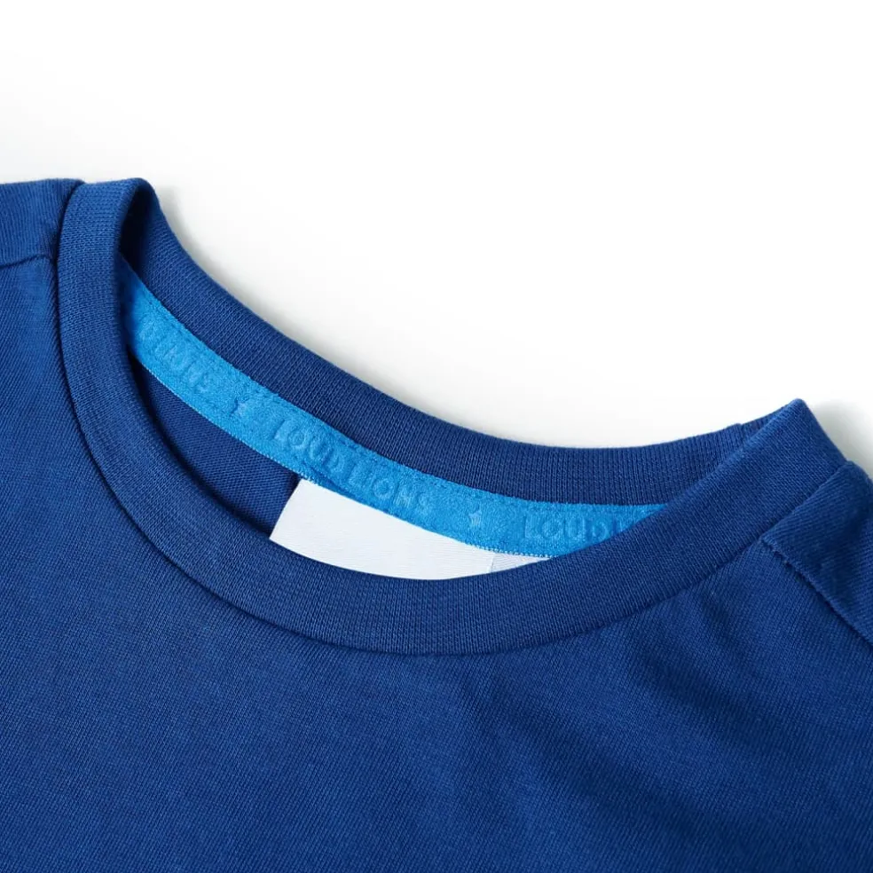 vidaXL Kindershirt 104 donkerblauw
