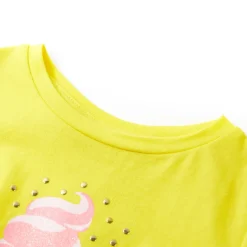 vidaXL Kindershirt 104 geel
