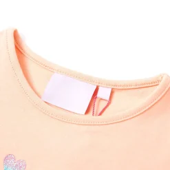 vidaXL Kindershirt 104 lichtoranje