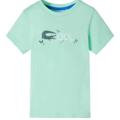 vidaXL Kindershirt met korte mouwen 92 lichtgroen