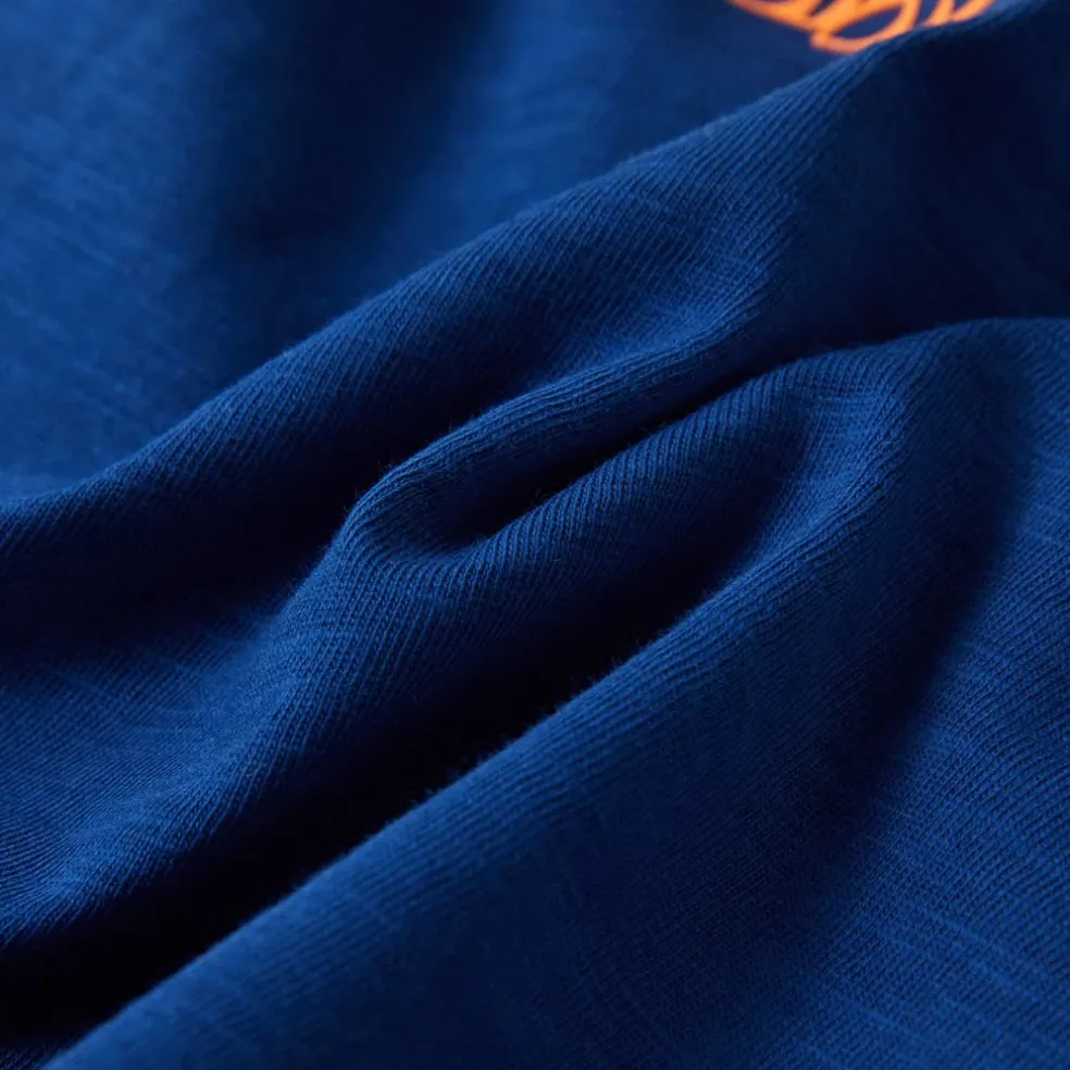 vidaXL Kindershirt met korte mouwen 104 donkerblauw
