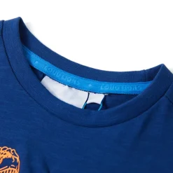 vidaXL Kindershirt met korte mouwen 104 donkerblauw