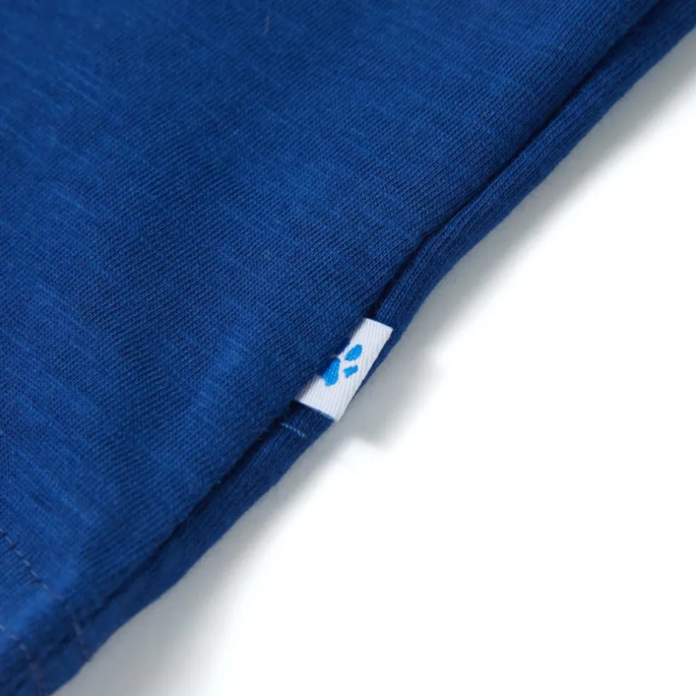 vidaXL Kindershirt met korte mouwen 104 donkerblauw