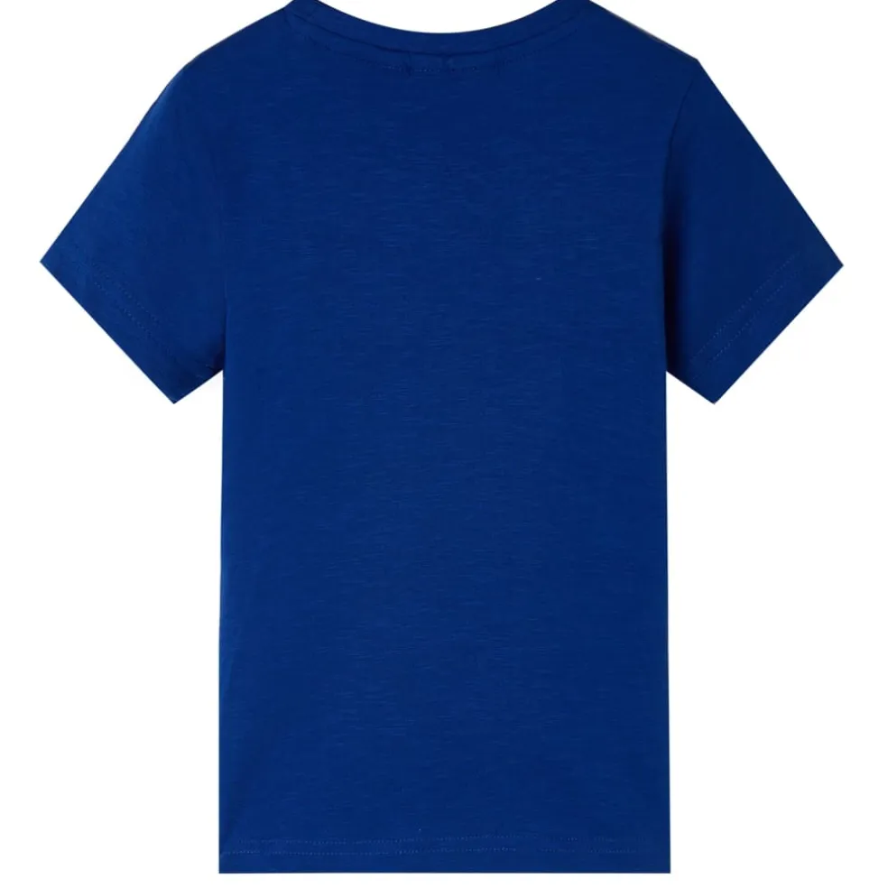 vidaXL Kindershirt met korte mouwen 104 donkerblauw