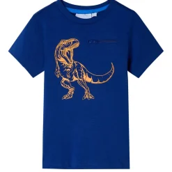 vidaXL Kindershirt met korte mouwen 104 donkerblauw