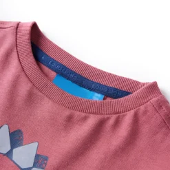 vidaXL Kindershirt met lange mouwen 104 donkerrood