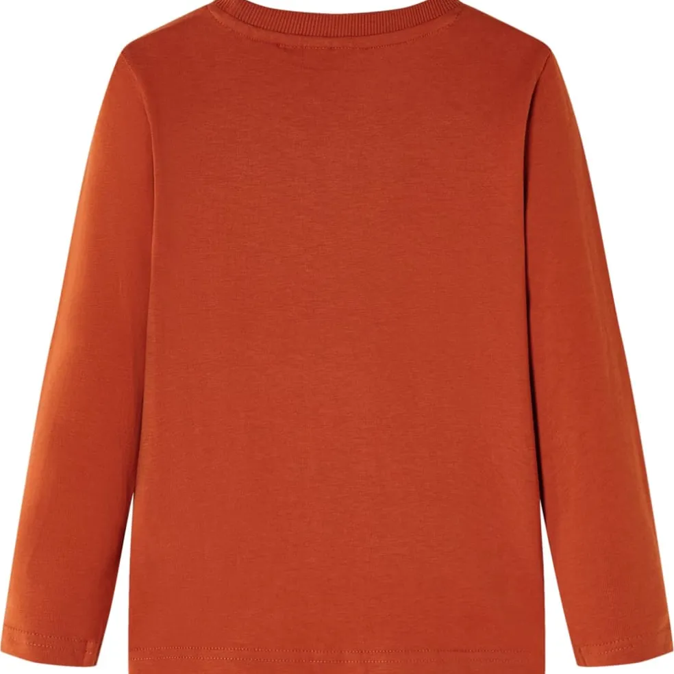 vidaXL Kindershirt met lange mouwen 104 lichtroestkleurig