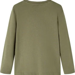 vidaXL Kindershirt met lange mouwen 92 kakikleurig