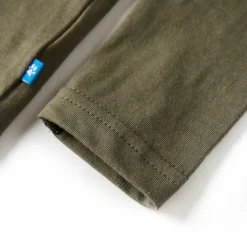 vidaXL Kindershirt met lange mouwen 92 kakikleurig
