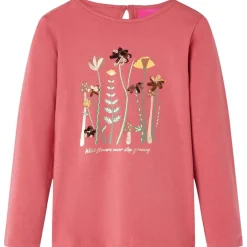 vidaXL Kindershirt met lange mouwen 92 oudroze