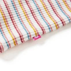 vidaXL Kindershirt met lange mouwen 92 gestreept ecru