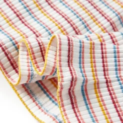 vidaXL Kindershirt met lange mouwen 92 gestreept ecru