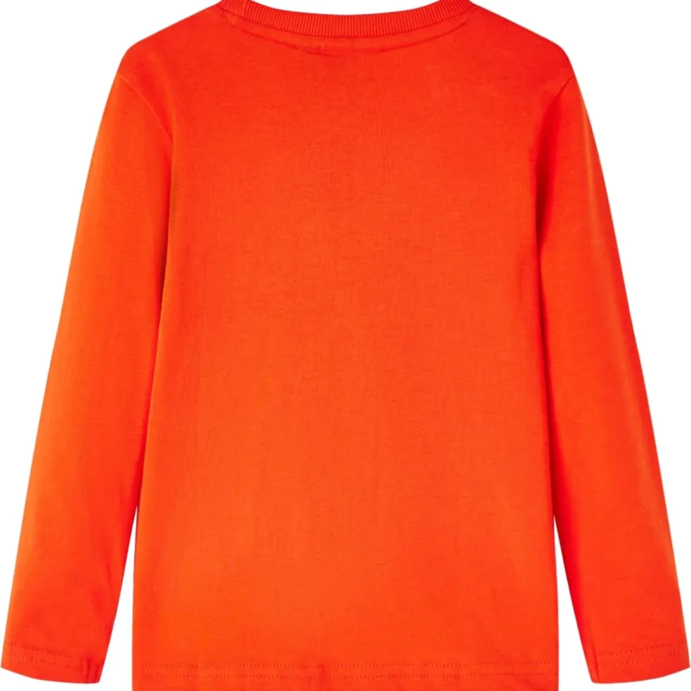 vidaXL Kindershirt met lange mouwen 104 felroranje