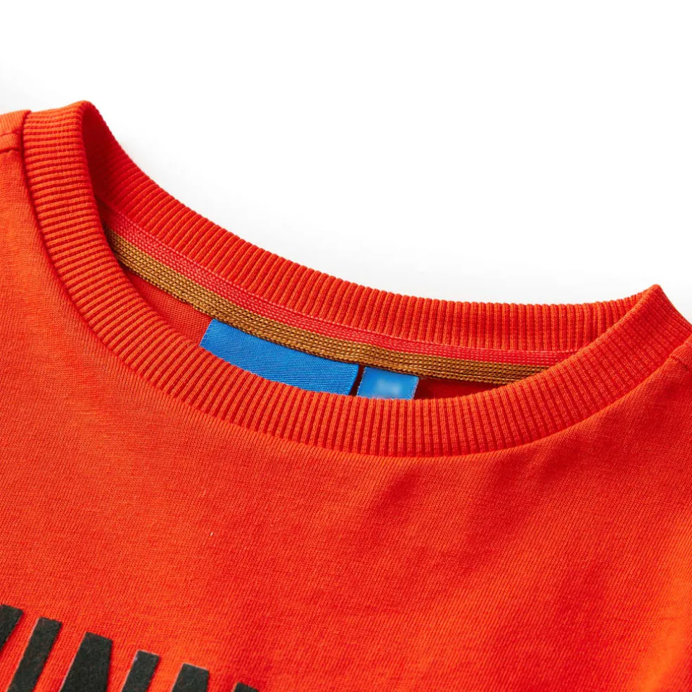 vidaXL Kindershirt met lange mouwen 104 felroranje