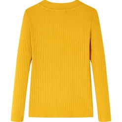 vidaXL Kindershirt met lange mouwen 92 okerkleurig