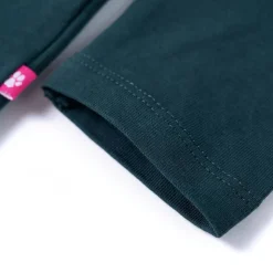 vidaXL Kindershirt met lange mouwen 104 donkergroen