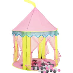 vidaXL Kinderspeeltent met 250 ballen 338x123x111 cm meerkleurig