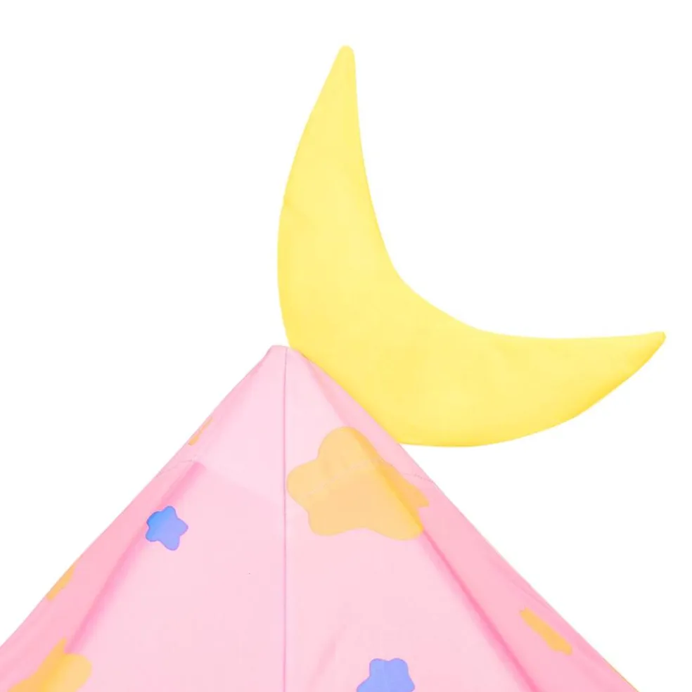 vidaXL Kinderspeeltent met 250 ballen 102x102x82 cm roze