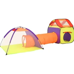 vidaXL Kinderspeeltent met 250 ballen 102x102x82 cm roze