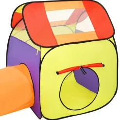 vidaXL Kinderspeeltent met 250 ballen 102x102x82 cm roze