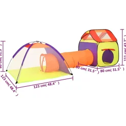 vidaXL Kinderspeeltent met 250 ballen 102x102x82 cm roze