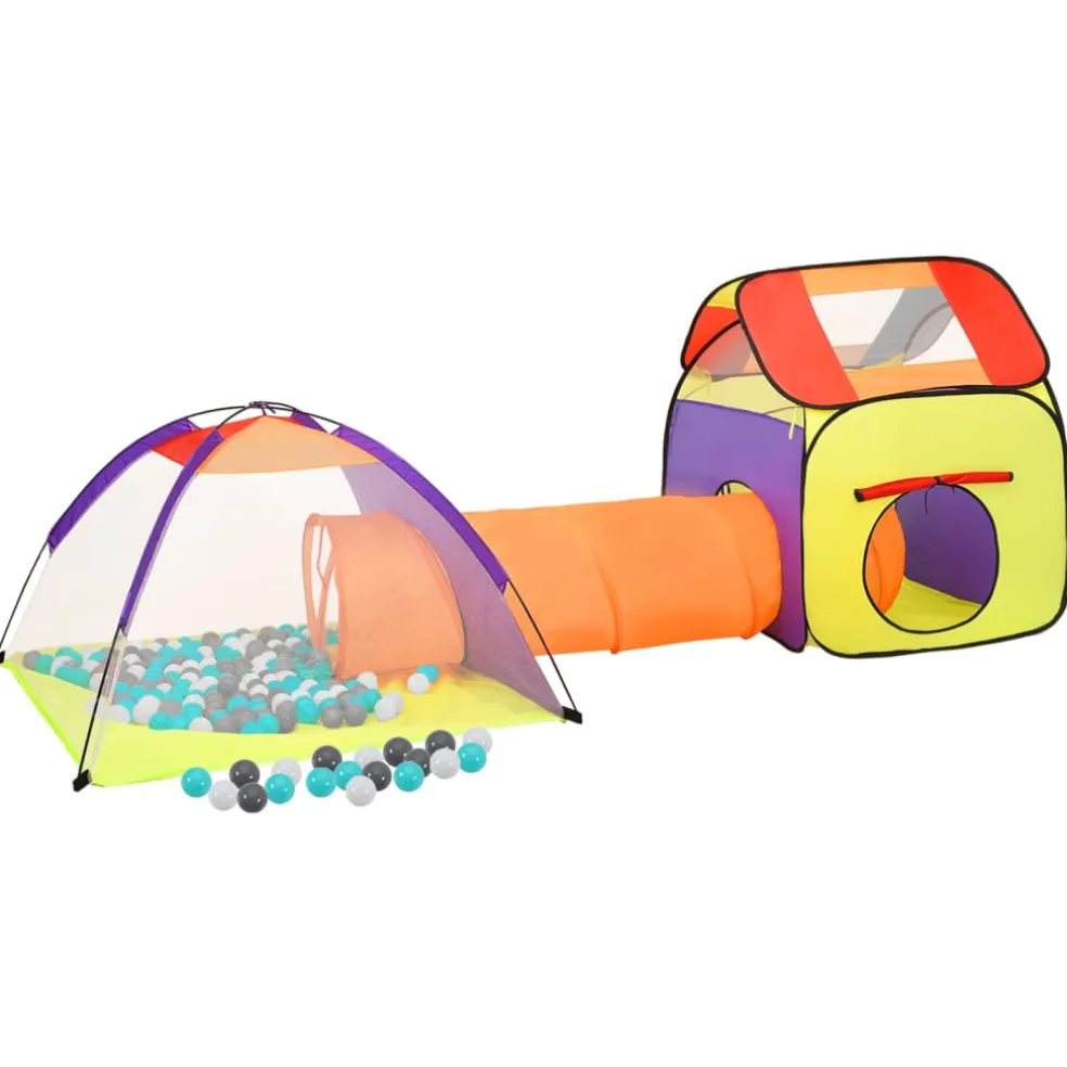vidaXL Kinderspeeltent met 250 ballen 102x102x82 cm roze