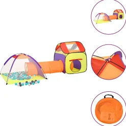 vidaXL Kinderspeeltent met 250 ballen 102x102x82 cm roze