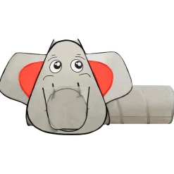 vidaXL Kinderspeeltent met 250 ballen olifant 174x86x101 cm grijs