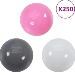 vidaXL Kinderspeeltent met 250 ballen olifant 174x86x101 cm grijs