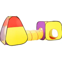 vidaXL Kinderspeeltent met 250 ballen 69x94x104 cm roze