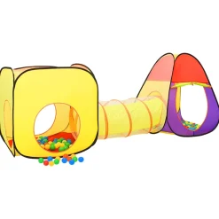 vidaXL Kinderspeeltent met 250 ballen 69x94x104 cm roze