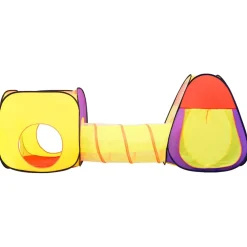 vidaXL Kinderspeeltent met 250 ballen 69x94x104 cm roze