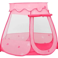 vidaXL Kinderspeeltent 102x102x82 cm roze
