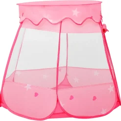 vidaXL Kinderspeeltent 102x102x82 cm roze