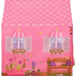 vidaXL Kinderspeeltent 69x94x104 cm roze