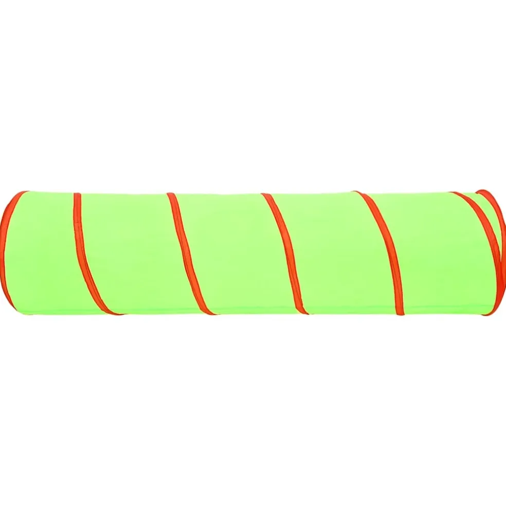 vidaXL Kinderspeeltunnel met 250 ballen 175 cm polyester groen