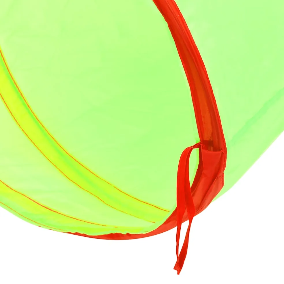 vidaXL Kinderspeeltunnel met 250 ballen 175 cm polyester groen